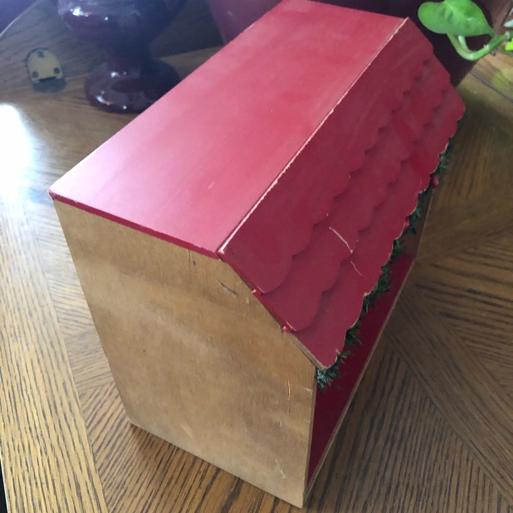 Vintage Handmade Wooden Dollhouse - Picture 6 of 10